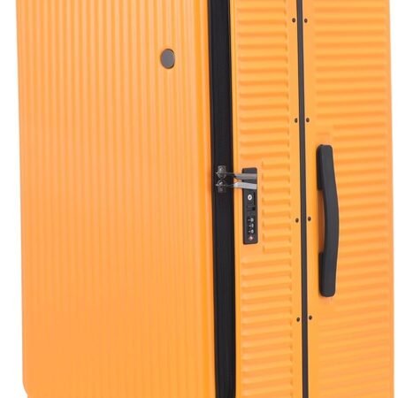 29 Inch 40 * 37 * 77cm, 113L, Aluminum Checked Luggage with Side Opening, 360° Universal Wheels, Lightweight Hardshell ABS+PC Suitcase with