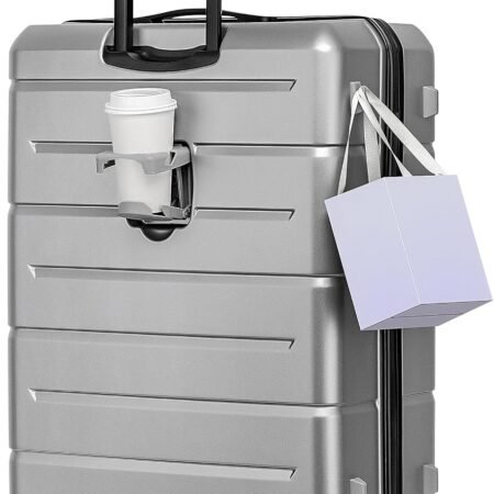 30 Inch Luggage TSA Approved Hardside Suitcases with Spinner Wheels Durable Large Travel Checked Rolling Luggage with Cup Holder for Women Men